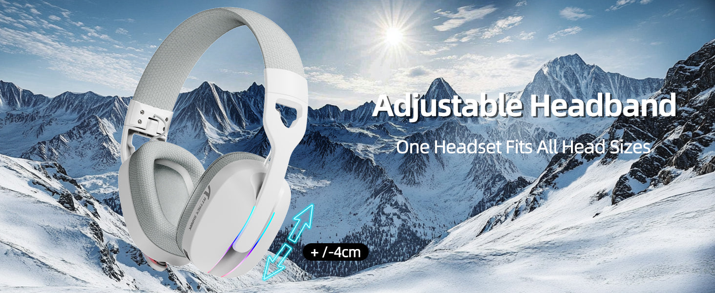 ATTACK SHARK L90 Foldable RGB Ultra-Light Tri-Mode Gaming Headset