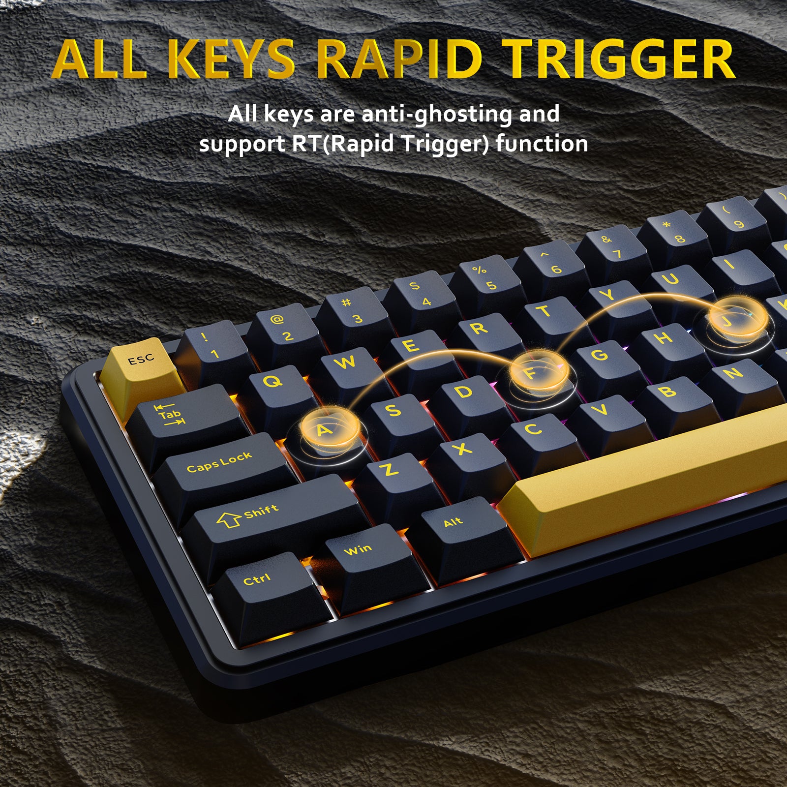 ATTACK SHARK X65 HE Magnetic Switch Rapid Trigger Keyboard