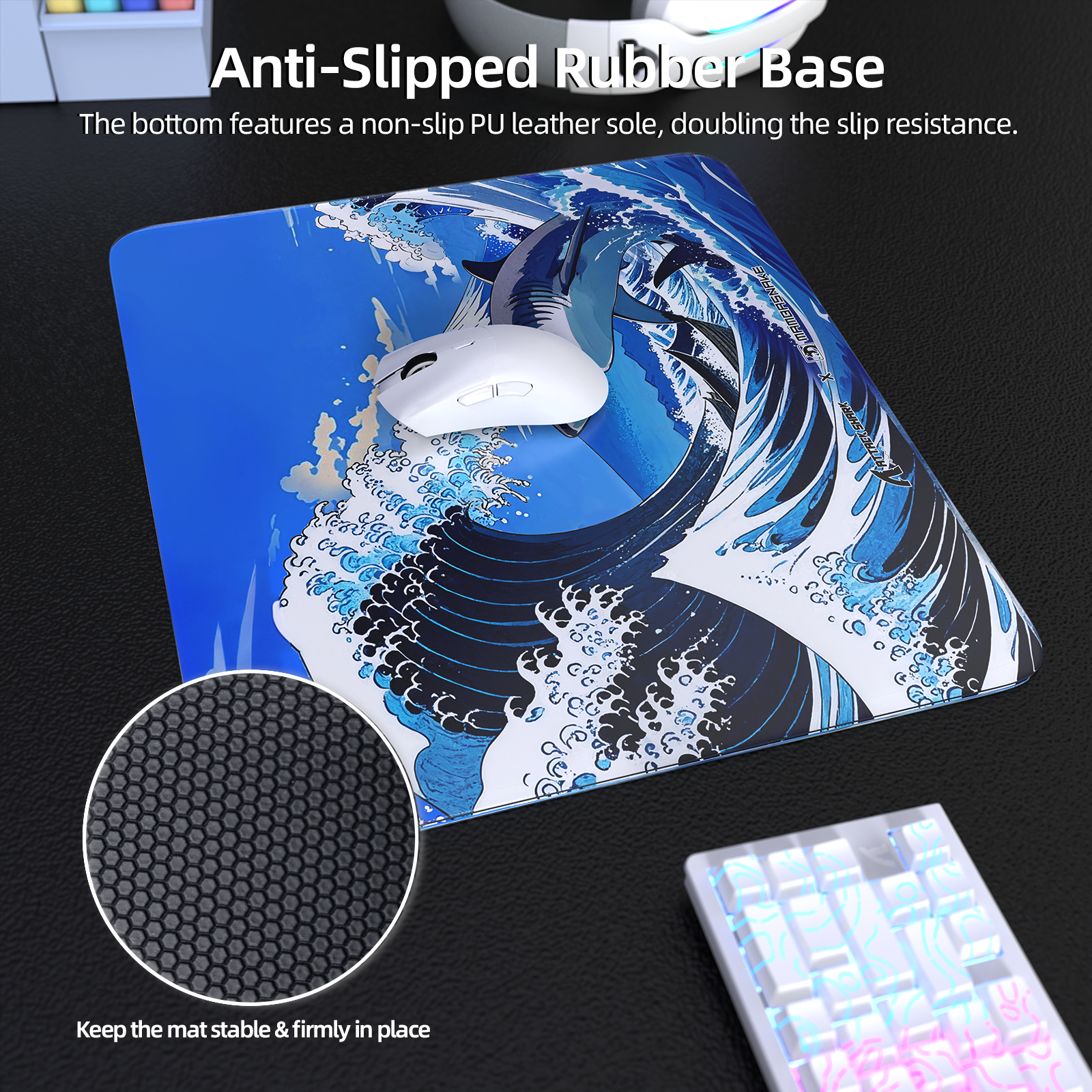 ATTACK SHARK CM05 Tempered Glass Gaming Mouse Pad