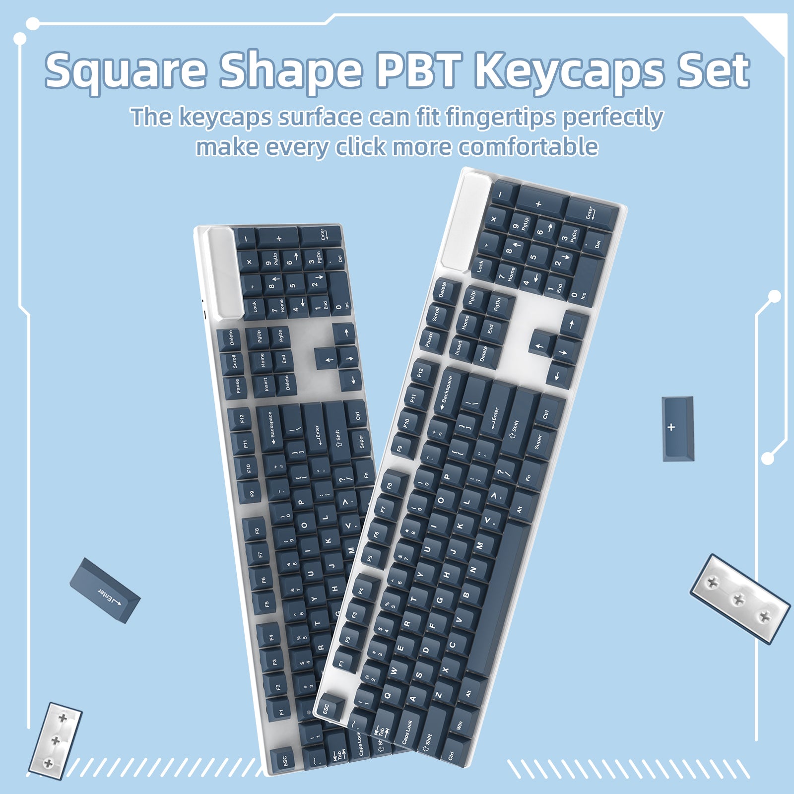 ATTACK SHARK PBT Keycaps Full Keycap Set