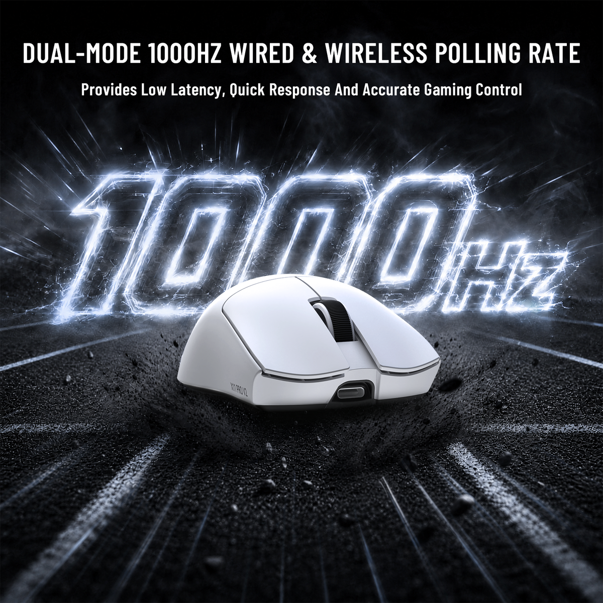 ATTACK SHARK X11 PRO V2 Wireless Gaming Mouse with TFT Display Charging Dock with C06 Coiled Cable