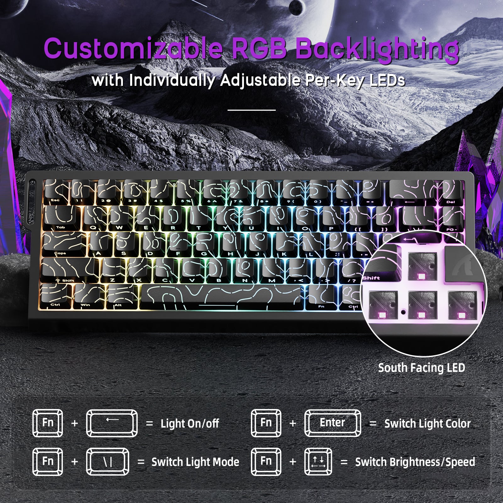 ATTACK SHARK X68HE Magnetic Keyboard With X3 Gaming Mouse Set
