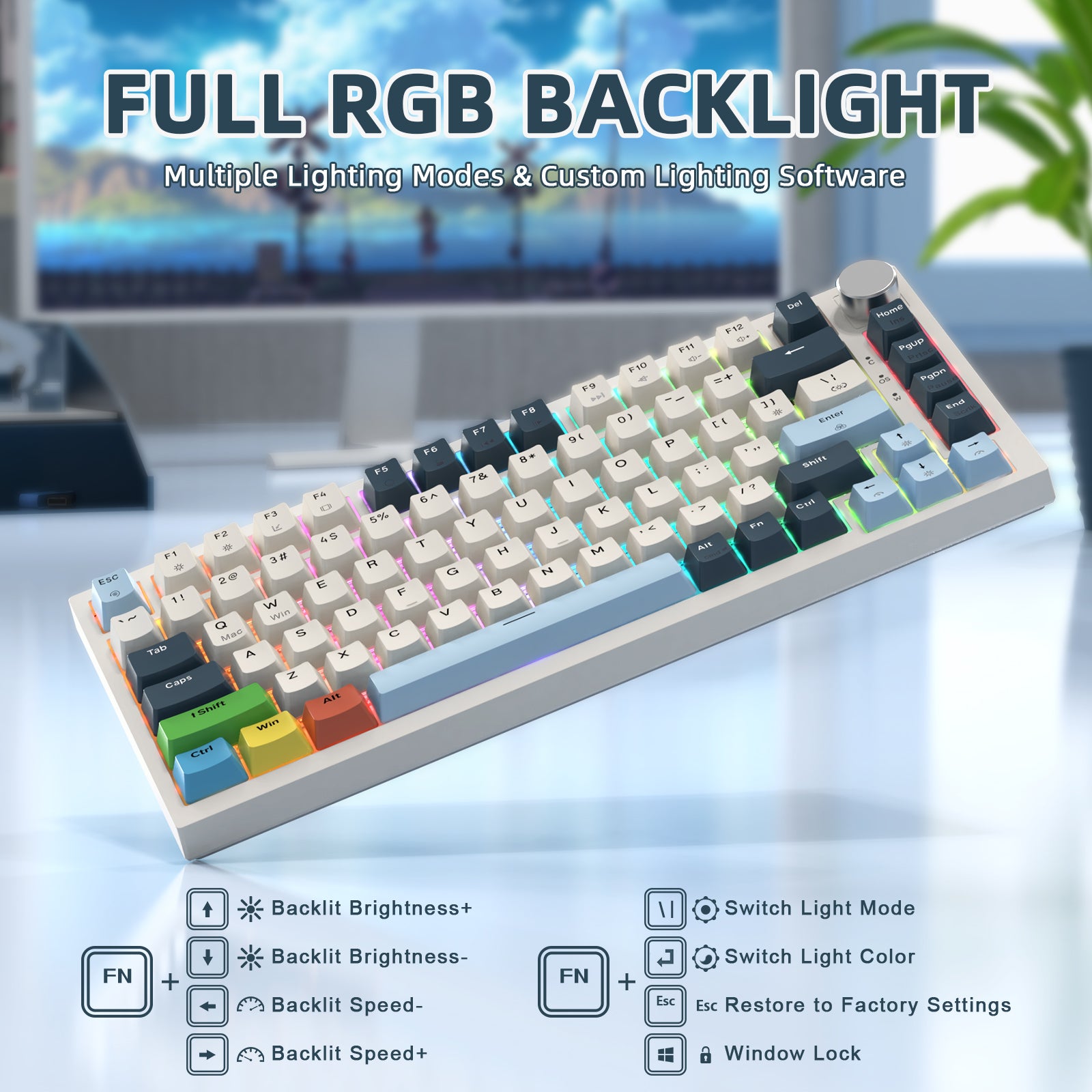 ATTACK SHARK K85 Rapid Trigger Keyboard Magnetic Switch