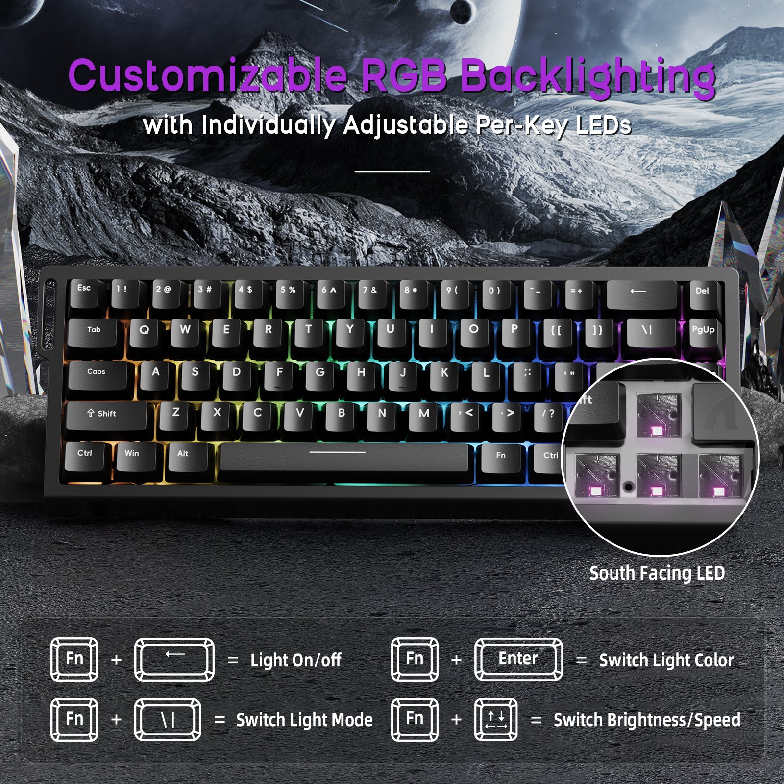 ATTACK SHARK X68HE Magnetic Keyboard With X3 Gaming Mouse Set
