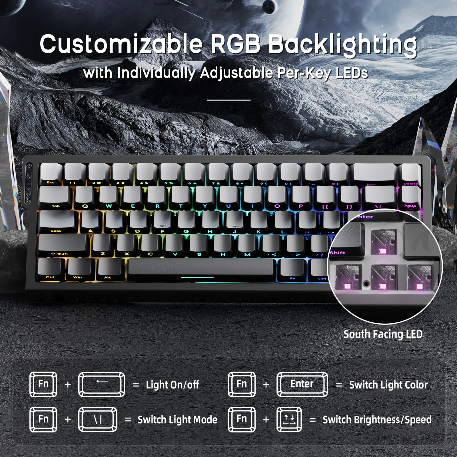 ATTACK SHARK X68HE Magnetic Keyboard With X3 Gaming Mouse Set