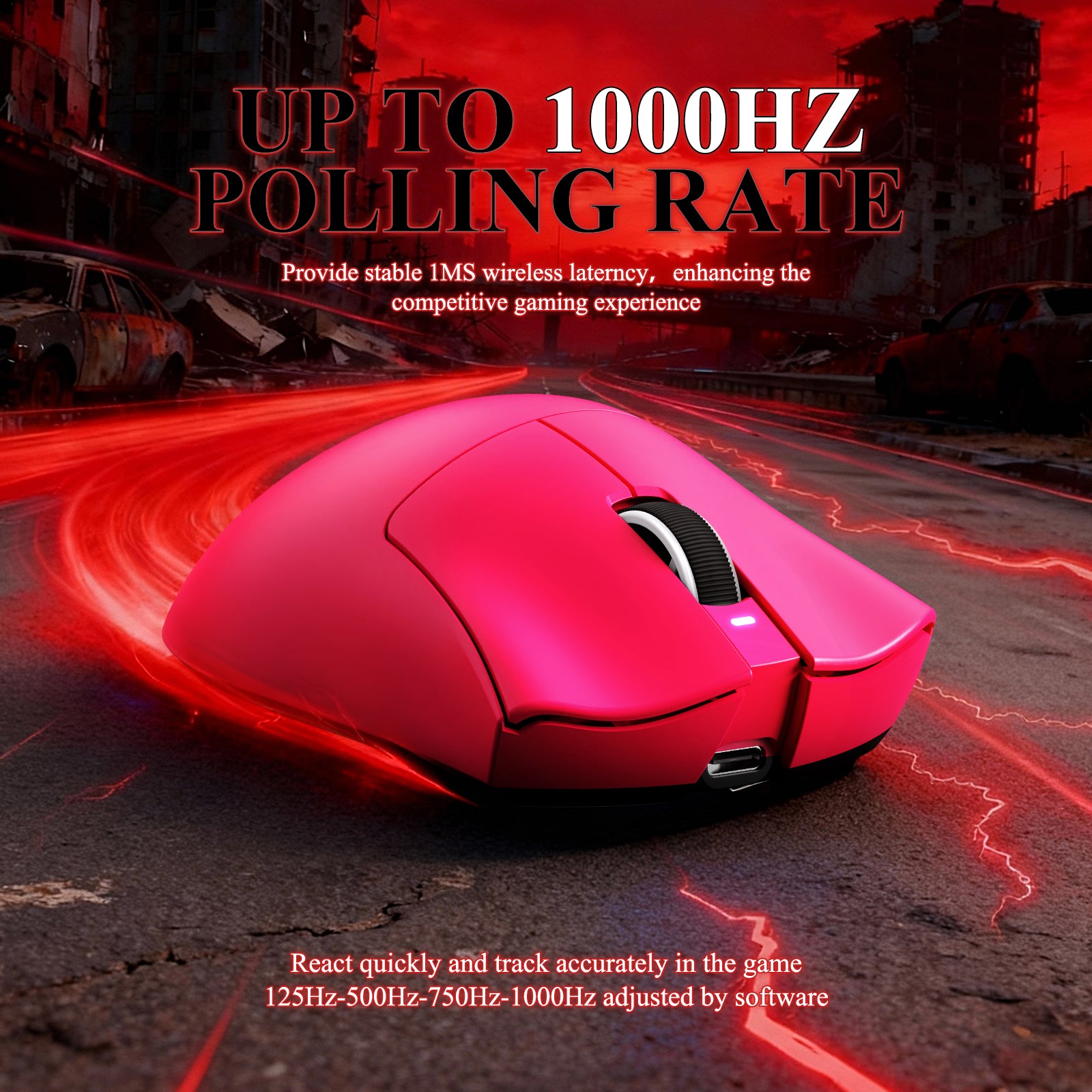 ATTACK SHARK V3PRO Ultra-Light Tri-Mode Gaming Mouse with Charging Dock