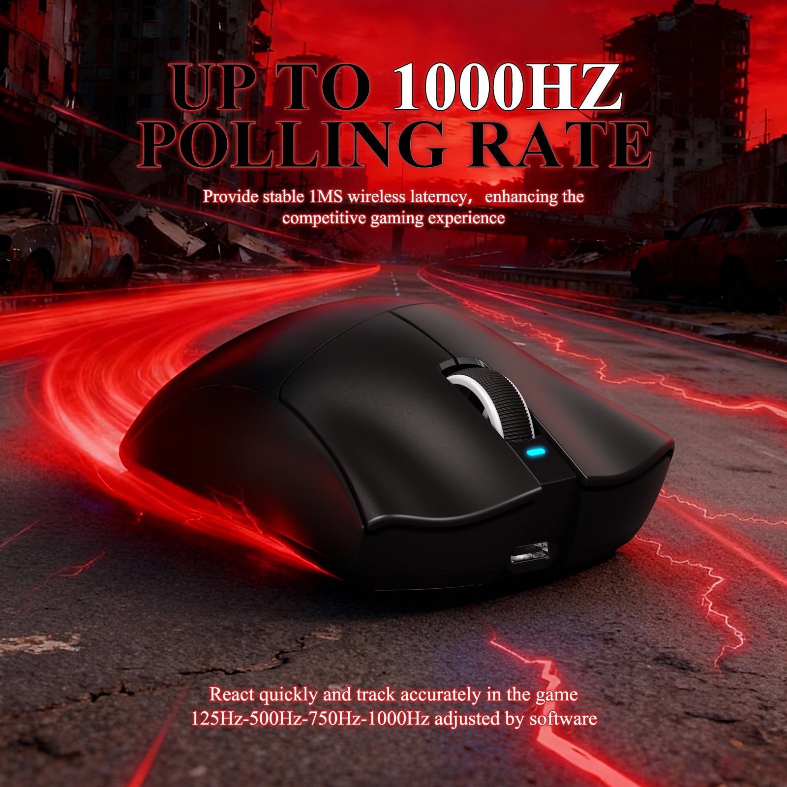 ATTACK SHARK V3PRO Ultra-Light Tri-Mode Gaming Mouse with Charging Dock