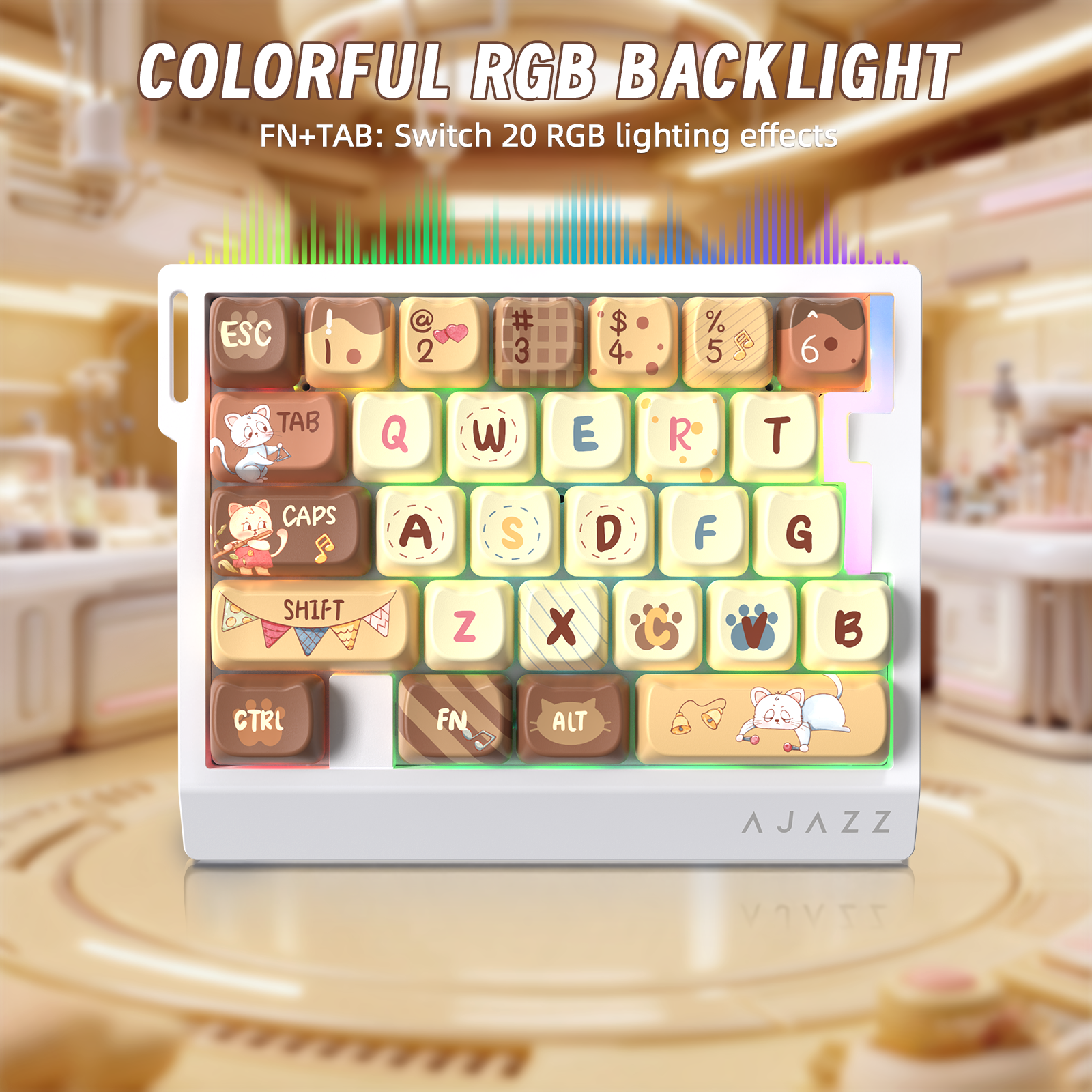 ATTACK SHARK X AJAZZ AK029 Wired One-Handed Gaming Keyboard