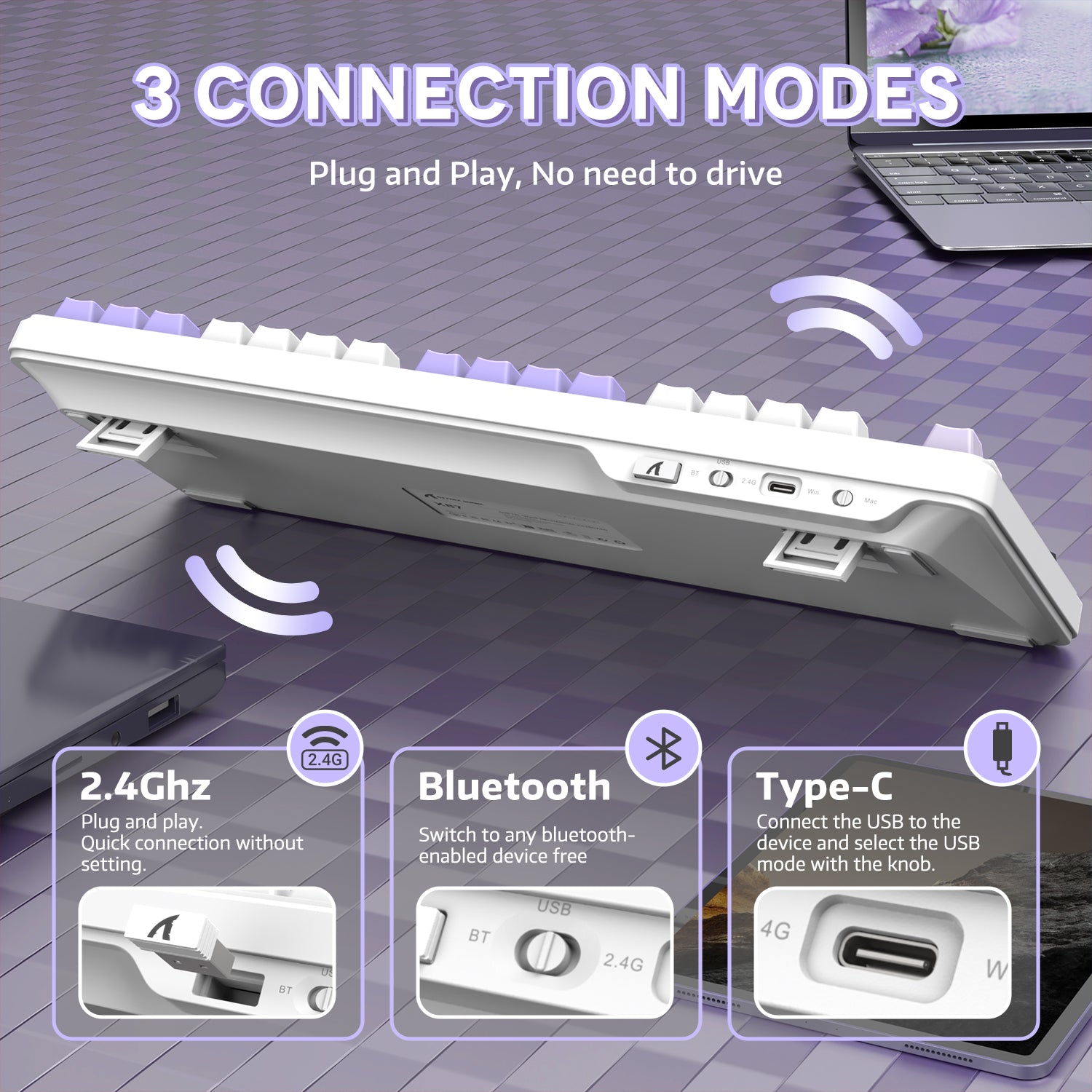 ATTACK SHARK X87 Tri-mode Gasket Mechanical Keyboard