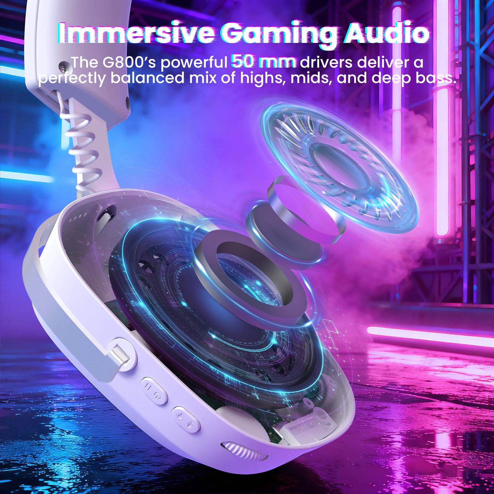 ATTACK SHARK G800 Wireless Gaming Headset