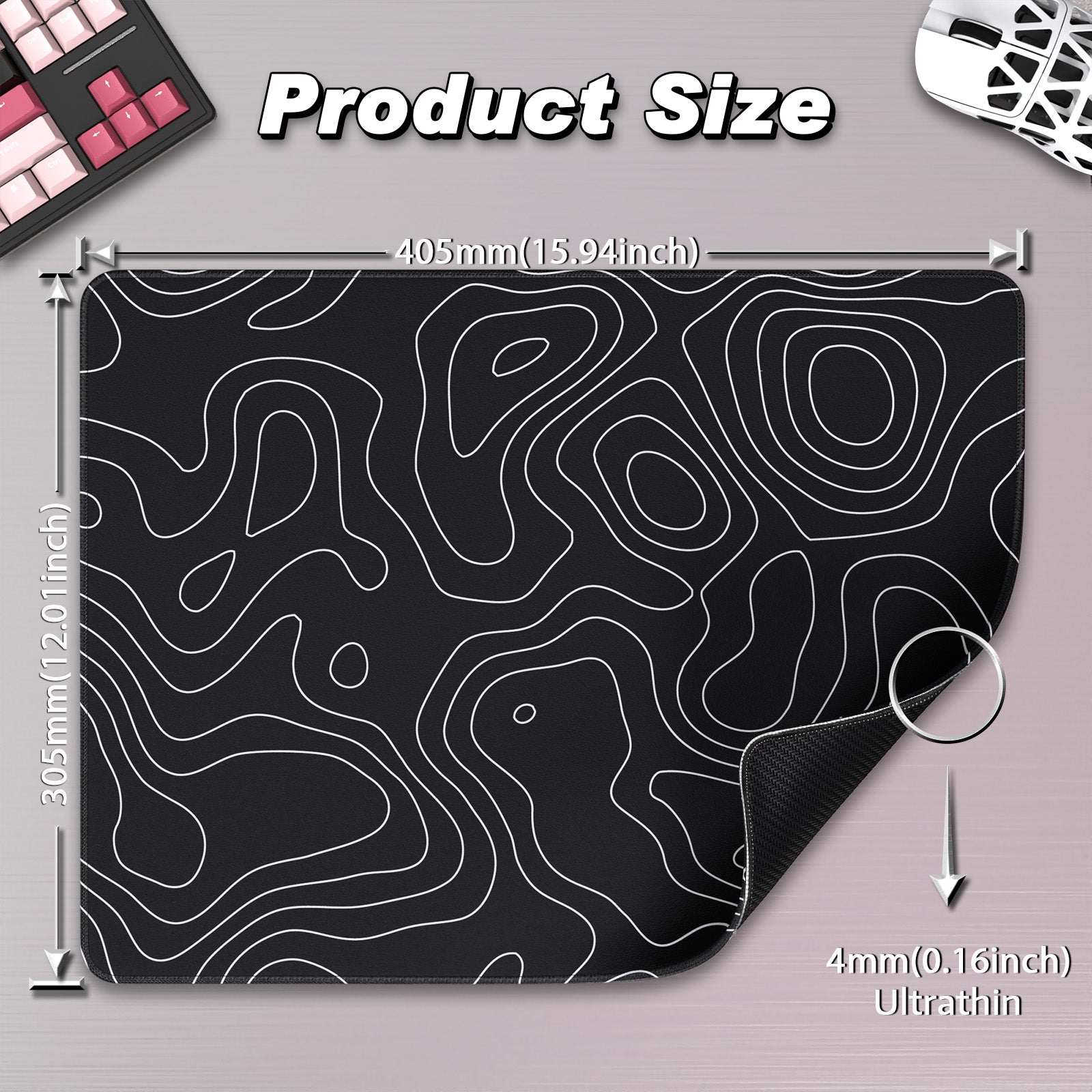 ATTACK SHARK CM02SE eSport Gaming Mousepad (410x310x4 MM)