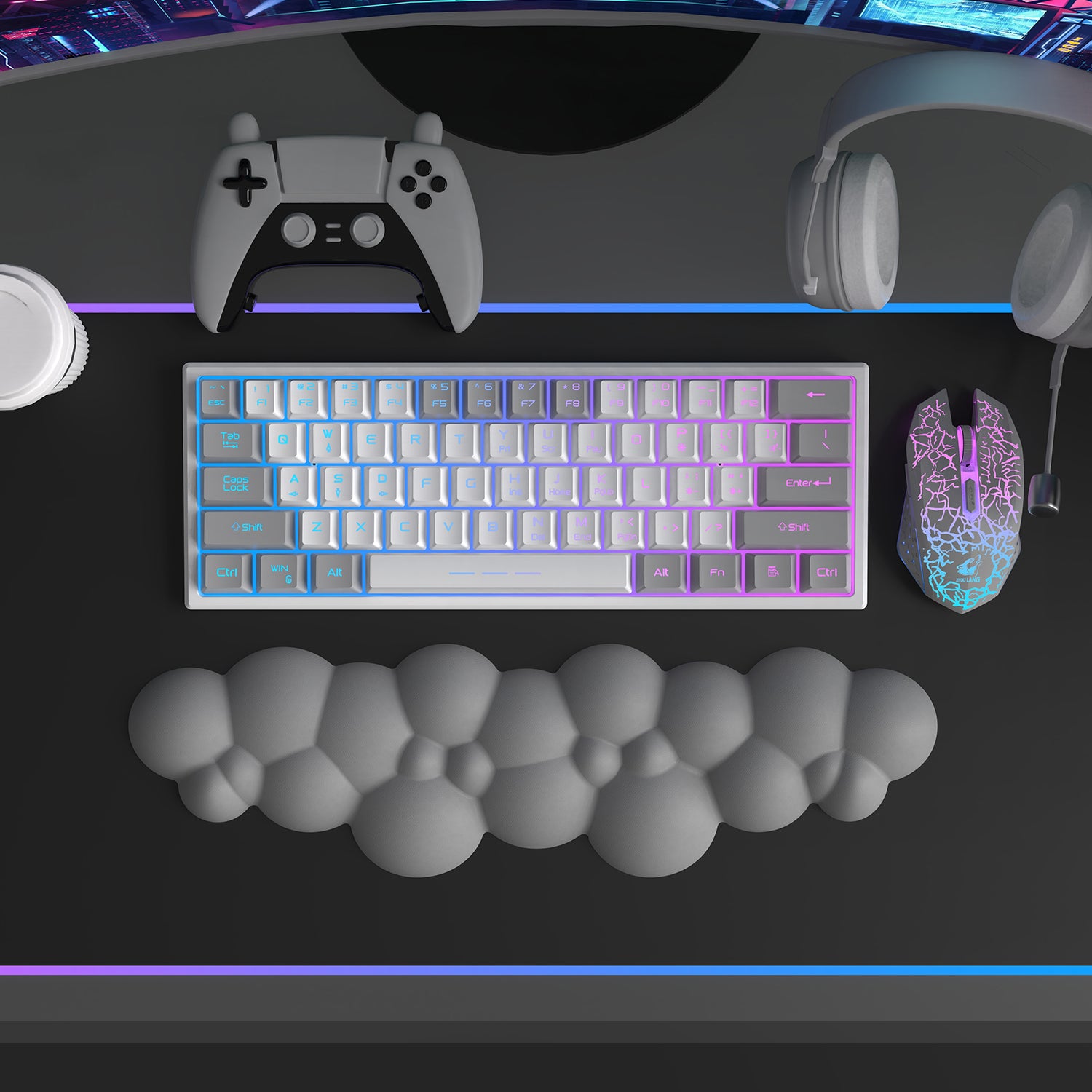 ATTACK SHARK Cloud Keyboard Wrist Rest