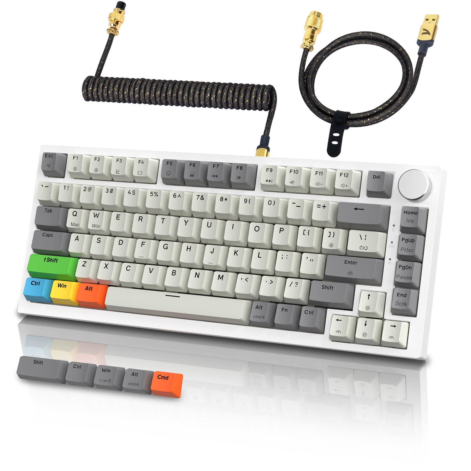 K85 Rapid Trigger Keyboard with customizable key layout and detachable cable.