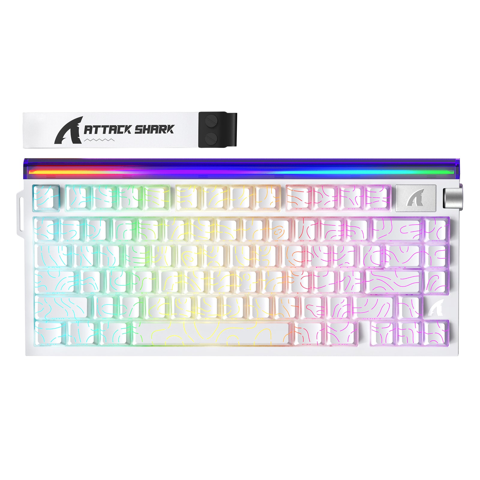 ATTACK SHARK R85 HE Rapid Trigger Keyboard Magnetic Switch with Custom Lightbox
