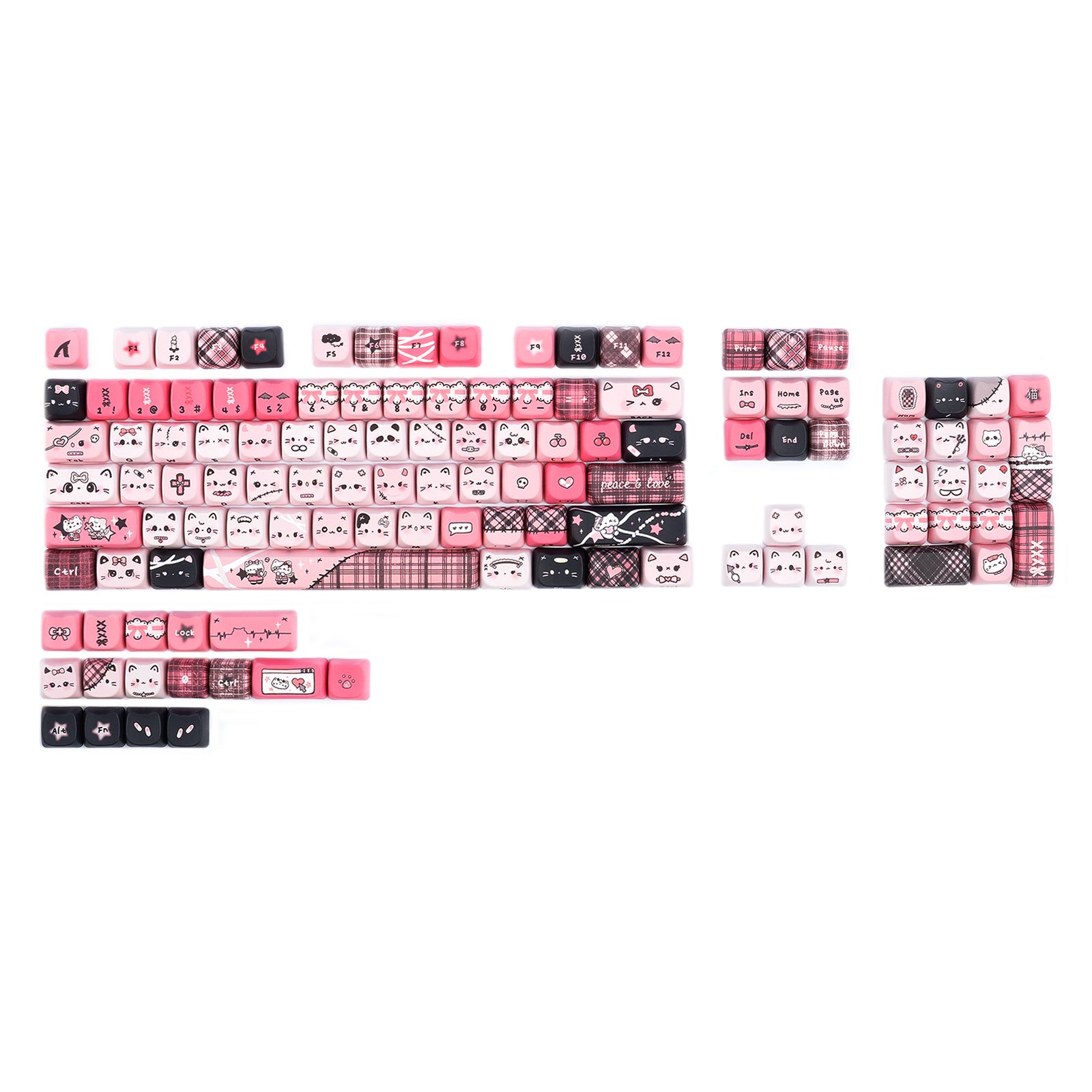ATTACK SHARK SK05 118/119 Keys PBT Keycaps, MOA, ANSI