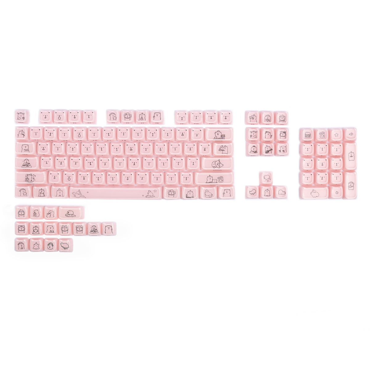 ATTACK SHARK SK05 118/119 Keys PBT Keycaps, MOA, ANSI