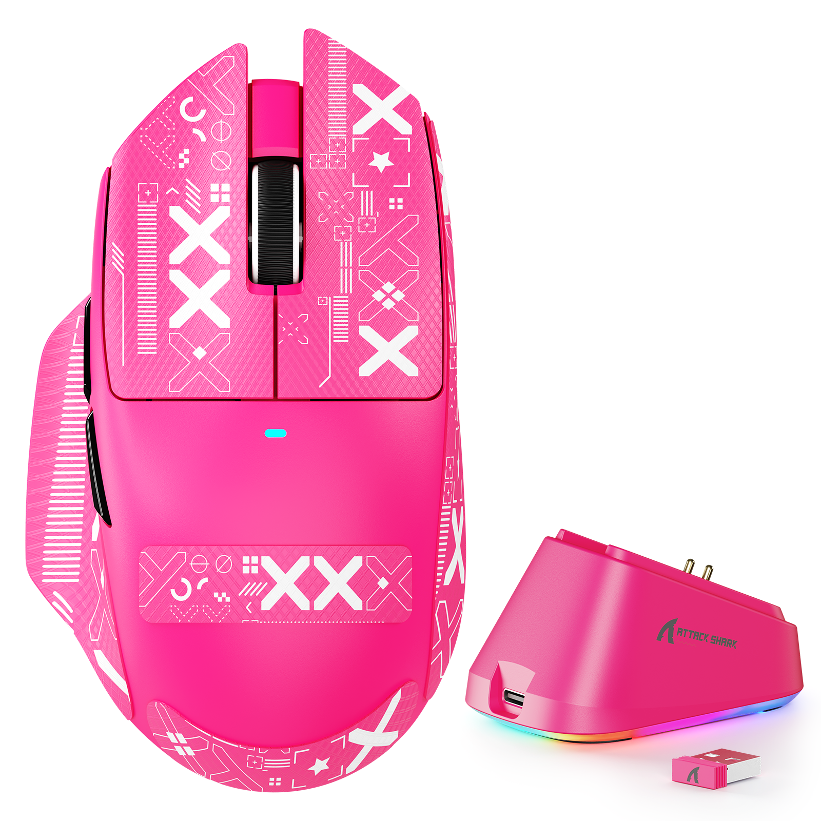 ATTACK SHARK V6 Ultra-Light Tri-Mode Gaming Mouse
