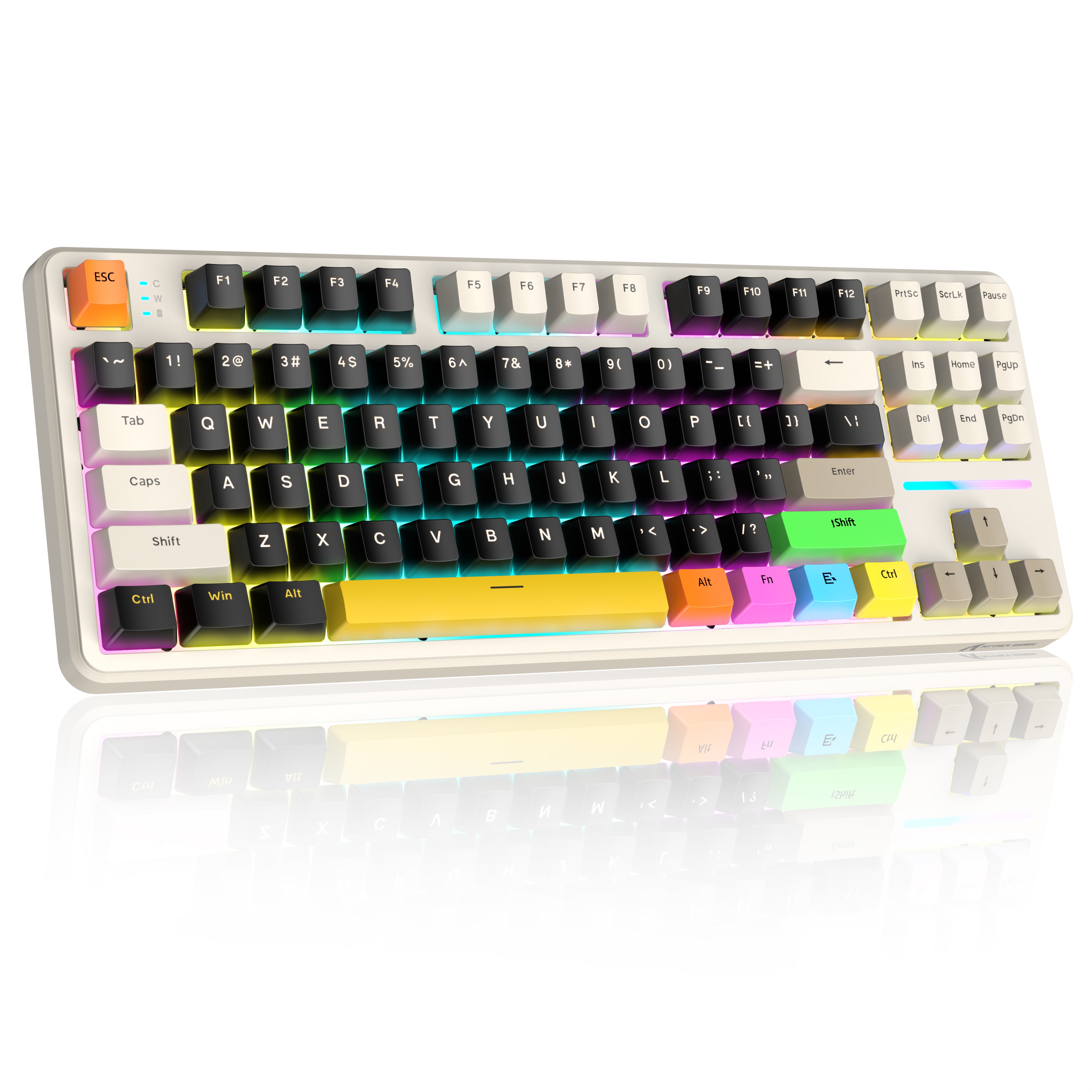 Cheese White(Colored Keycaps）