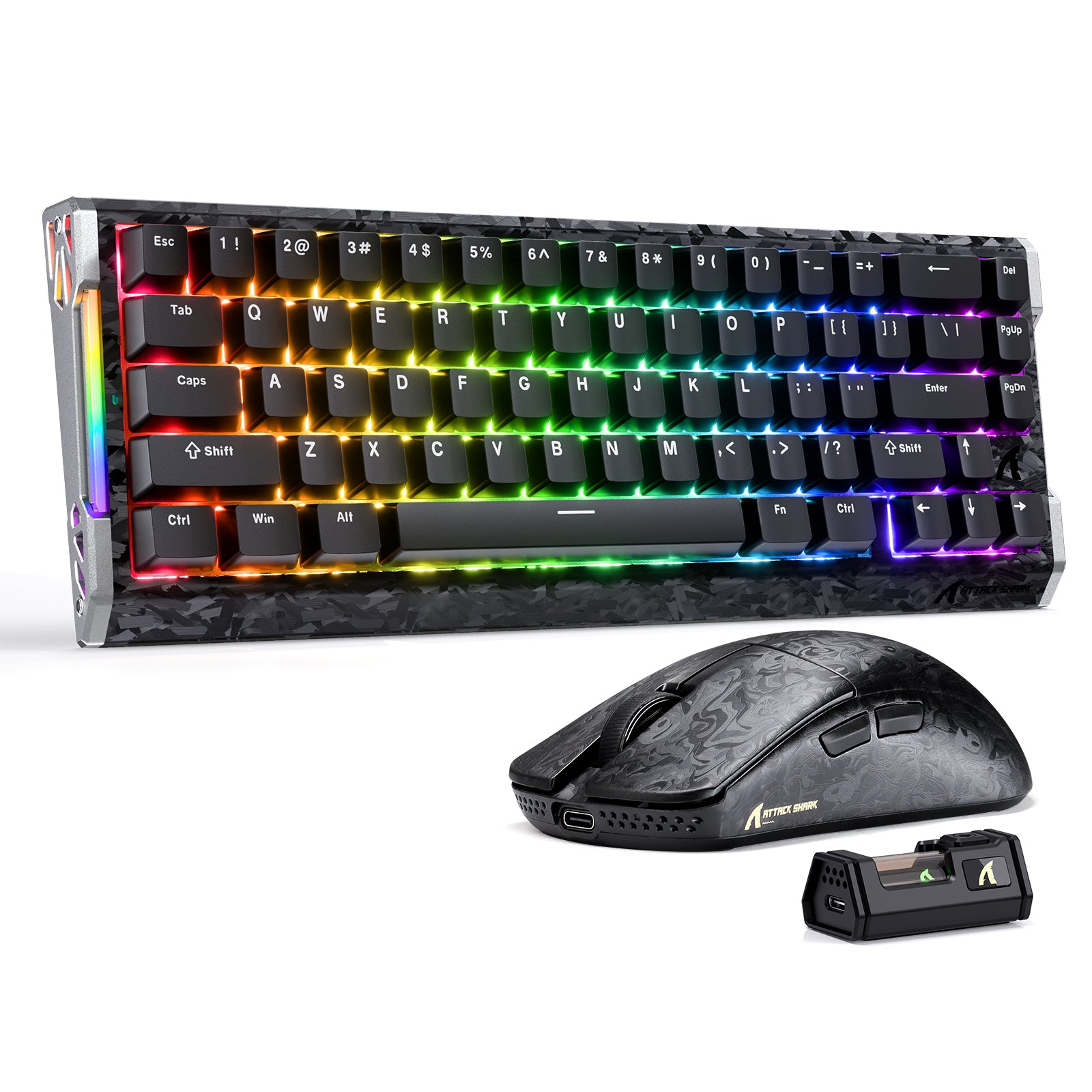ATTACK SHARK R68 HE & R11 ULTRA Carbon Fiber Gaming Bundle